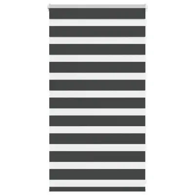 idaXL Zebra senčilo črna 90x100 cm tkanina širina 85,9 cm poliester
