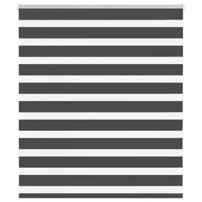 idaXL Zebra senčilo črna 130x100 cm tkanina širina 125,9 cm poliester