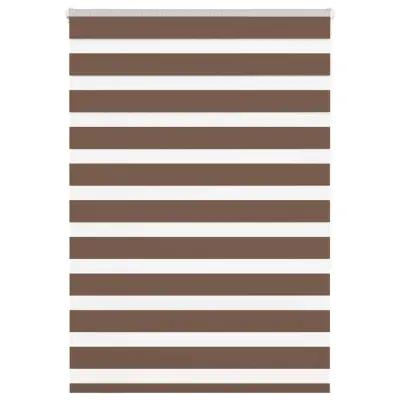 vidaXL Zebra senčilo rjave 95x150 cm tkanina širina 90,9cm poliester