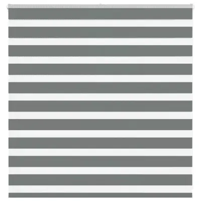 vidaXL Zebra senčilo temno sivo 145x100 cm tkanina širina 140,9 cm