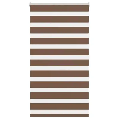 vidaXL Zebra senčilo rjave 85x150 cm tkanina širina 80,9cm poliester