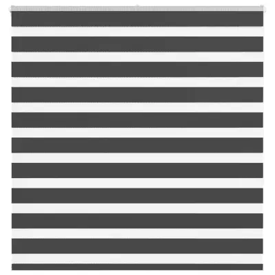 idaXL Zebra senčilo črna 140x150 cm tkanina širina 135,9 cm poliester