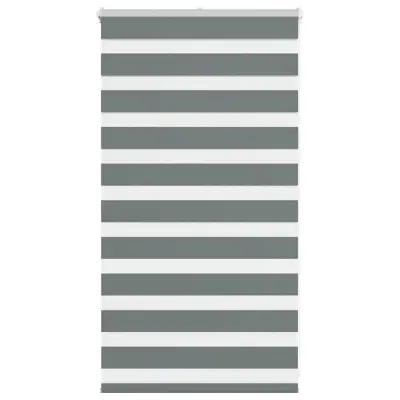 vidaXL Zebra senčilo temno sivo 80x100 cm tkanina širina 75,9 cm