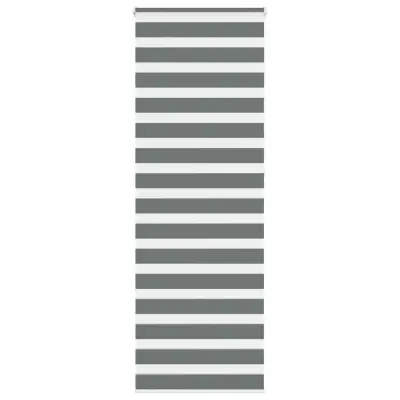 vidaXL Zebra senčilo temno sivo 80x230 cm tkanina širina 75,9 cm