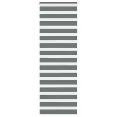 vidaXL Zebra senčilo temno sivo 85x200 cm tkanina širina 80,9 cm