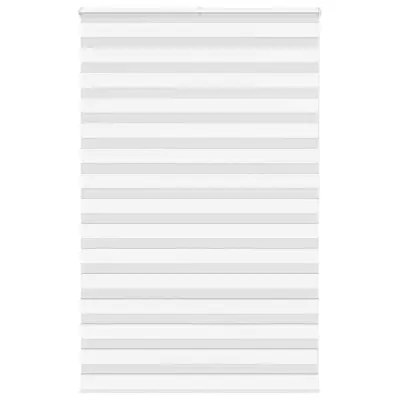 vidaXL Zebra senčilo bela 150x200 cm tkanina širina 145,9cm poliester