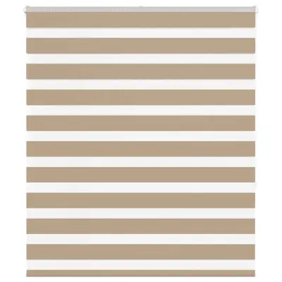 vidaXL Zebra senčilo peščeno rjava 120x150 cm tkanina širina 115,9 cm