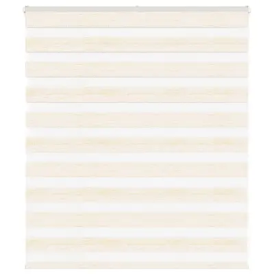 vidaXL Zebra senčilo bež marmor 125x100 cm tkanina širina 120,9 cm