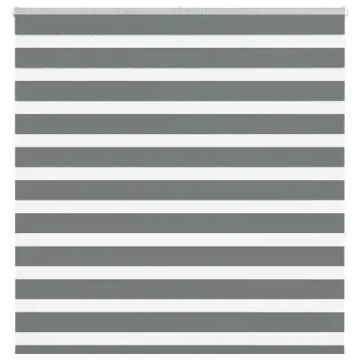 vidaXL Zebra senčilo temno sivo 140x150 cm tkanina širina 135,9 cm