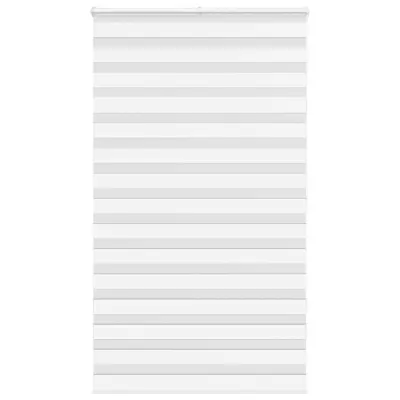 vidaXL Zebra senčilo bela 120x200 cm tkanina širina 115,9cm poliester