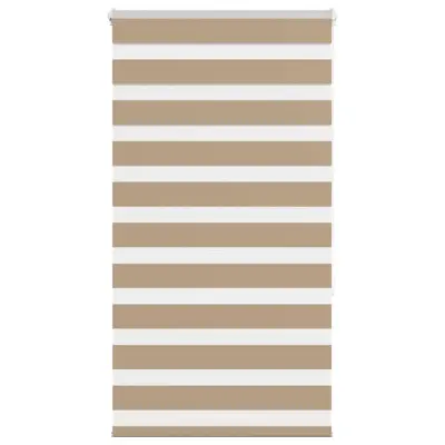 vidaXL Zebra senčilo peščeno rjava 75x150 cm tkanina širina 70,9 cm