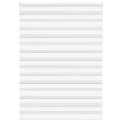 vidaXL Zebra senčilo bela 160x200 cm tkanina širina 155,9cm poliester