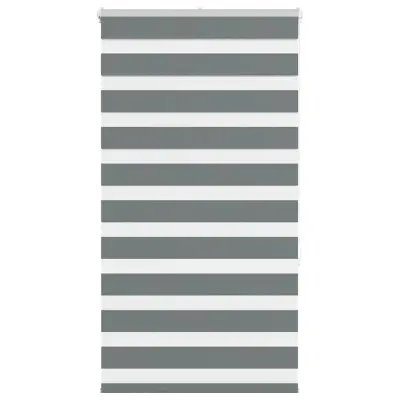 vidaXL Zebra senčilo temno sivo 90x150 cm tkanina širina 85,9 cm