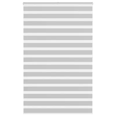 vidaXL Zebra senčilo svetlo sivo 150x200 cm tkanina širina 145,9 cm