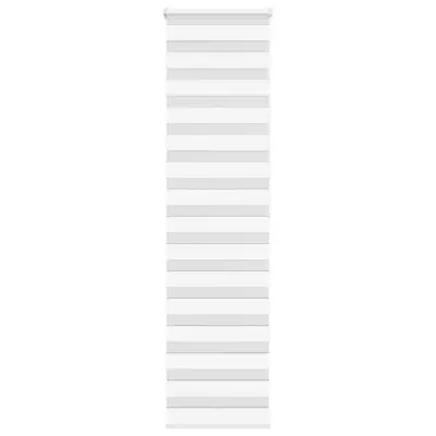 vidaXL Zebra senčilo bela 60x200 cm tkanina širina 55,9cm poliester