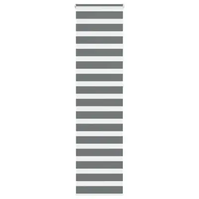 vidaXL Zebra senčilo temno sivo 65x230 cm tkanina širina 60,9 cm