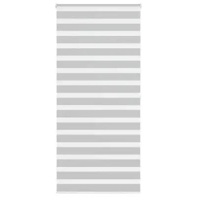 vidaXL Zebra senčilo svetlo sivo 110x200 cm tkanina širina 105,9 cm