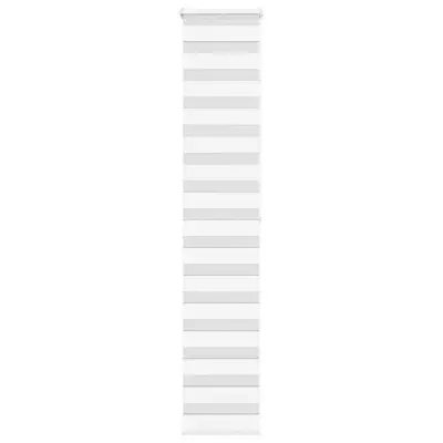 vidaXL Zebra senčilo bela 45x200 cm tkanina širina 40,9cm poliester