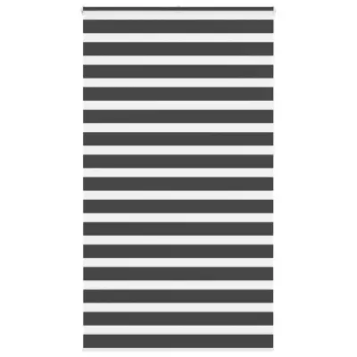 idaXL Zebra senčilo črna 120x230 cm tkanina širina 115,9 cm poliester