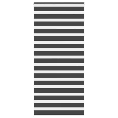 idaXL Zebra senčilo črna 100x200 cm tkanina širina 95,9 cm poliester