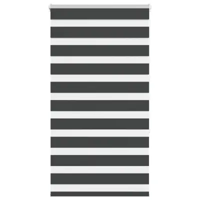 idaXL Zebra senčilo črna 70x150 cm tkanina širina 65,9 cm poliester
