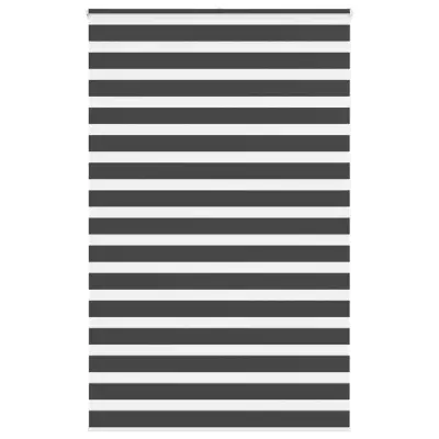 idaXL Zebra senčilo črna 140x200 cm tkanina širina 135,9 cm poliester