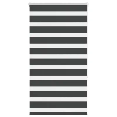 idaXL Zebra senčilo črna 85x150 cm tkanina širina 80,9 cm poliester