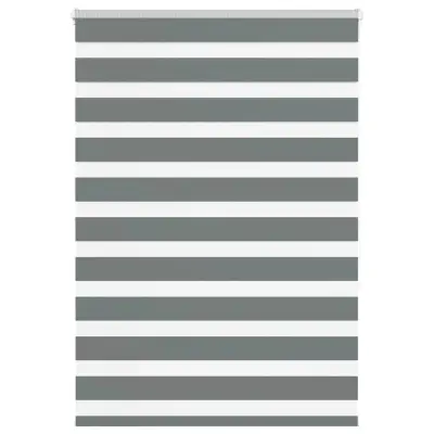 vidaXL Zebra senčilo temno sivo 115x150 cm tkanina širina 110,9 cm