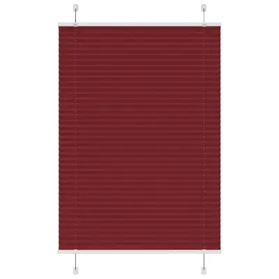 vidaXL Plisirana senčila Bordeaux Red 100x150 cm Širina tkanine 99,4cm