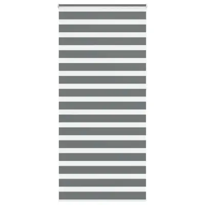 vidaXL Zebra senčilo temno sivo 95x230 cm tkanina širina 90,9 cm