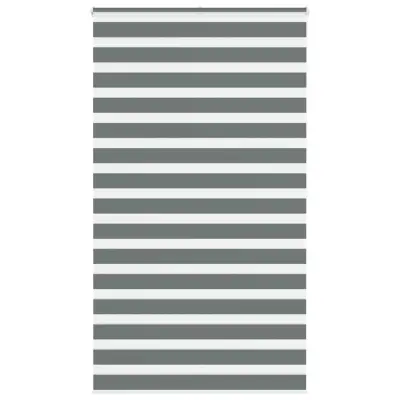 vidaXL Zebra senčilo temno sivo 125x200 cm tkanina širina 120,9 cm