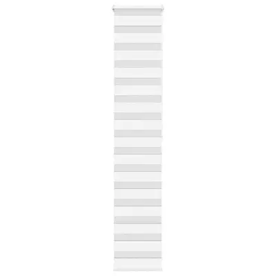 vidaXL Zebra senčilo bela 50x200 cm tkanina širina 45,9cm poliester