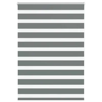 vidaXL Zebra senčilo temno sivo 95x150 cm tkanina širina 90,9 cm