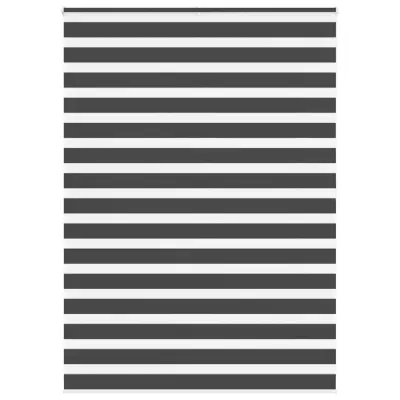 idaXL Zebra senčilo črna 160x200 cm tkanina širina 155,9 cm poliester