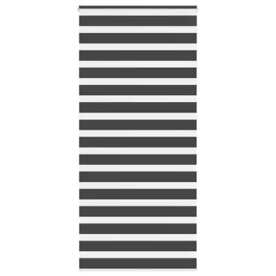 idaXL Zebra senčilo črna 95x230 cm tkanina širina 90,9 cm poliester