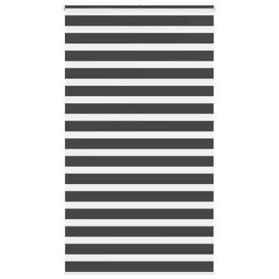 idaXL Zebra senčilo črna 125x230 cm tkanina širina 120,9 cm poliester
