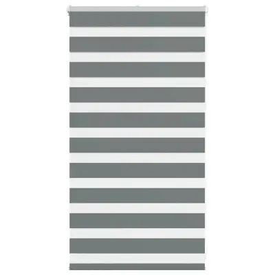 vidaXL Zebra senčilo temno sivo 70x100 cm tkanina širina 65,9 cm