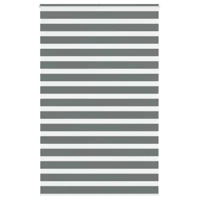 vidaXL Zebra senčilo temno sivo 150x200 cm tkanina širina 145,9 cm