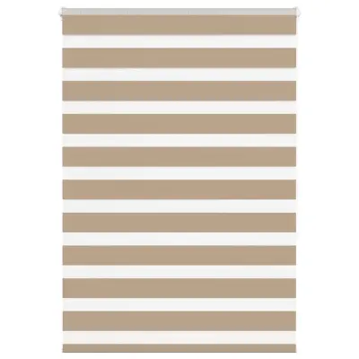 vidaXL Zebra senčilo peščeno rjava 110x150 cm tkanina širina 105,9 cm