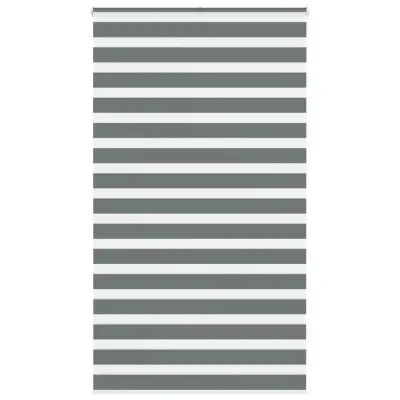 vidaXL Zebra senčilo temno sivo 120x230 cm tkanina širina 115,9 cm