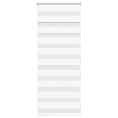 vidaXL Zebra senčilo bela 60x100 cm tkanina širina 55,9cm poliester
