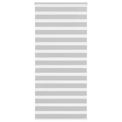 vidaXL Zebra senčilo svetlo sivo 100x230 cm tkanina širina 95,9 cm