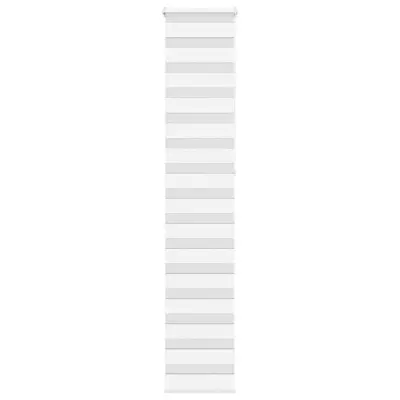 vidaXL Zebra senčilo bela 45x230 cm tkanina širina 40,9cm poliester