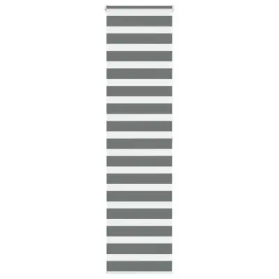 vidaXL Zebra senčilo temno sivo 60x200 cm tkanina širina 55,9 cm