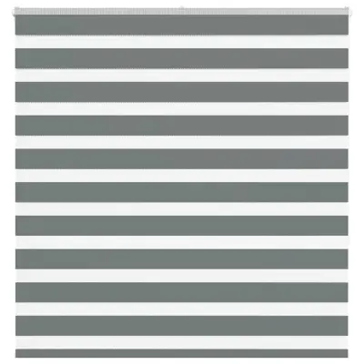 vidaXL Zebra senčilo temno sivo 145x150 cm tkanina širina 140,9 cm