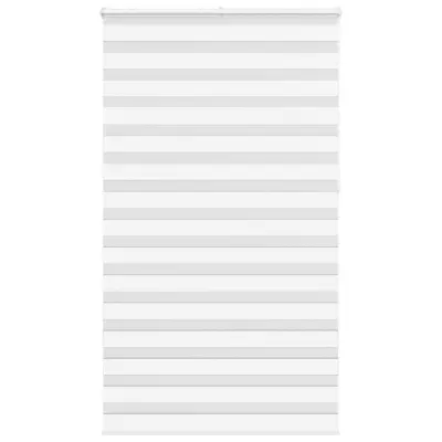vidaXL Zebra senčilo bela 120x230 cm tkanina širina 115,9cm poliester