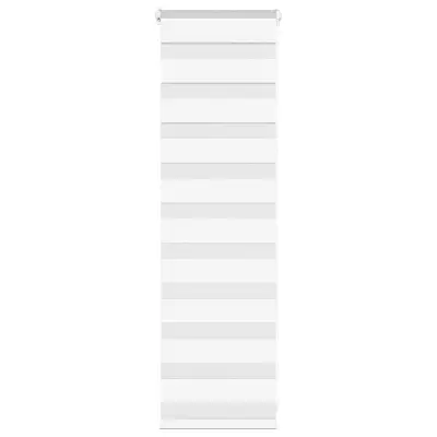 vidaXL Zebra senčilo bela 50x100 cm tkanina širina 45,9cm poliester