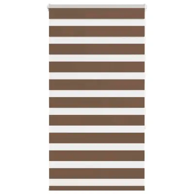 vidaXL Zebra senčilo rjave 80x150 cm tkanina širina 75,9cm poliester
