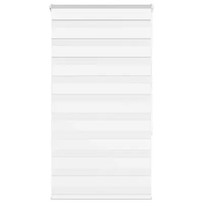 vidaXL Zebra senčilo bela 80x150 cm tkanina širina 75,9cm poliester