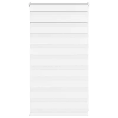 vidaXL Zebra senčilo bela 80x100 cm tkanina širina 75,9cm poliester